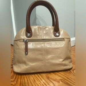 Tignanello Camel beige bag/ 2 tone, Leather. Very cute mini bag.